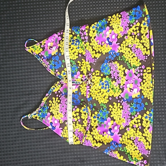 Faded Glory,  floral,  tank swim top, size 2X (18-20) - Picture 6 of 8